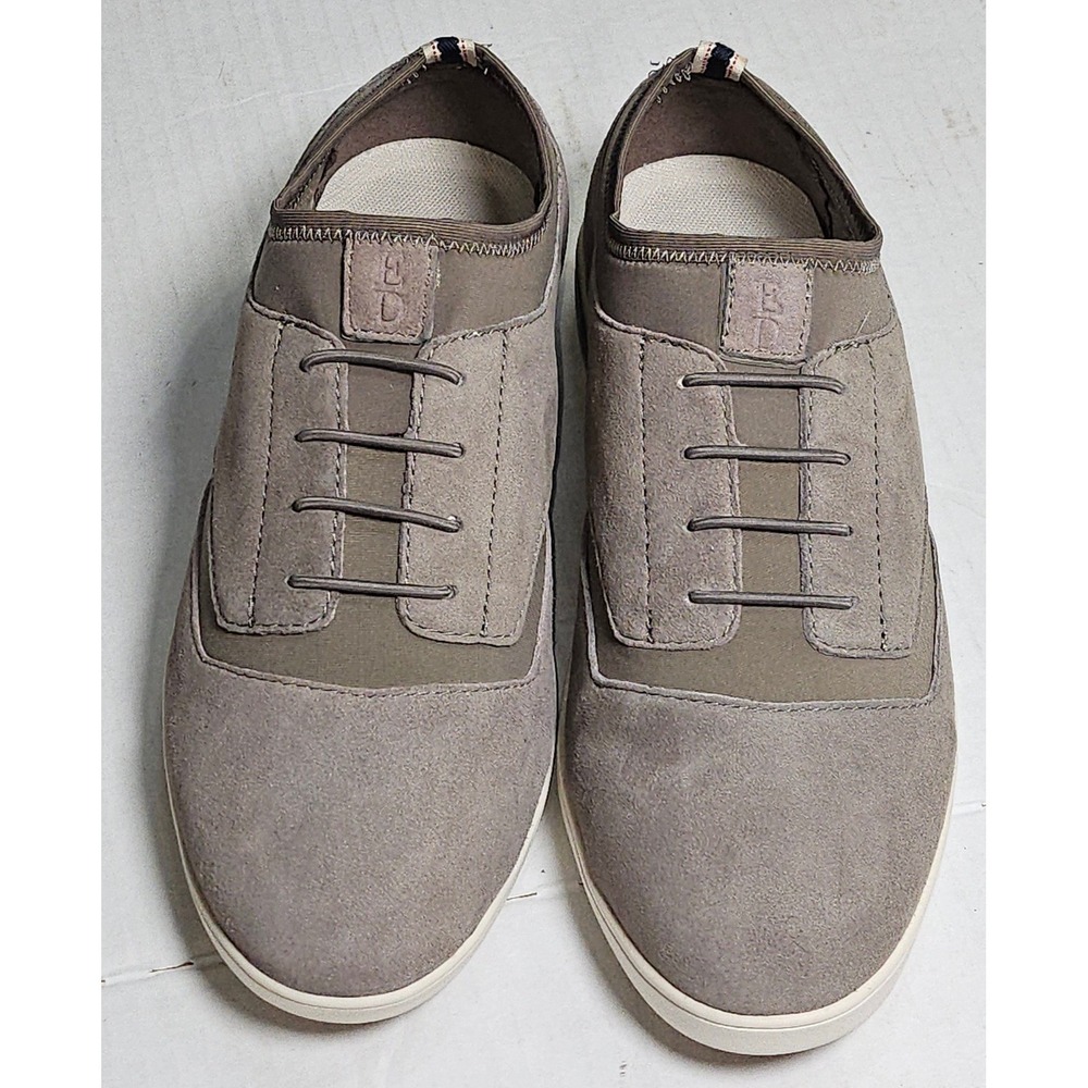 ED Ellen DeGeneres Atala Stone Grey Suede Slip On Sneakers Womens 6M ED-ATALA‎